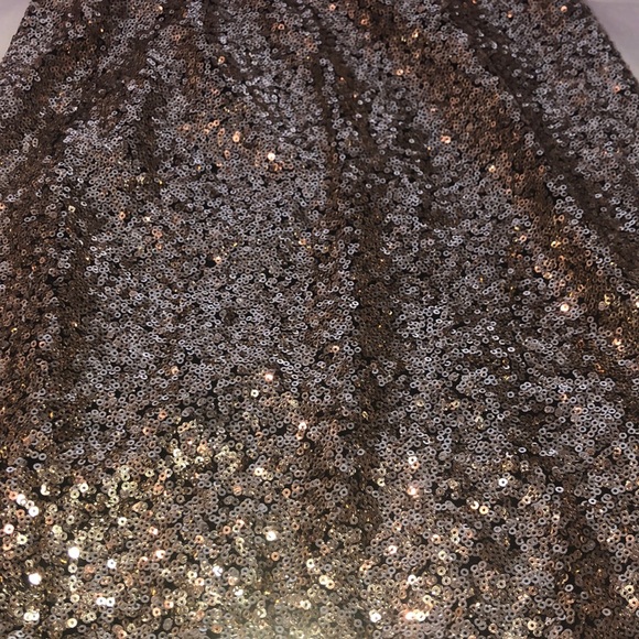 pink gold sequin semi/formal/homecoming/prom dress - Picture 2 of 8